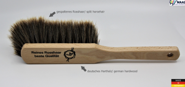 Premium handbrush with splited horsehair placement